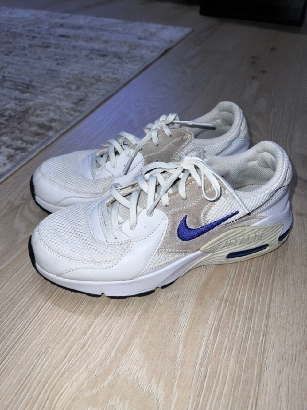 Nike Women's White & Lapis Air Max Excee Sneaker CD5432-122 US 8